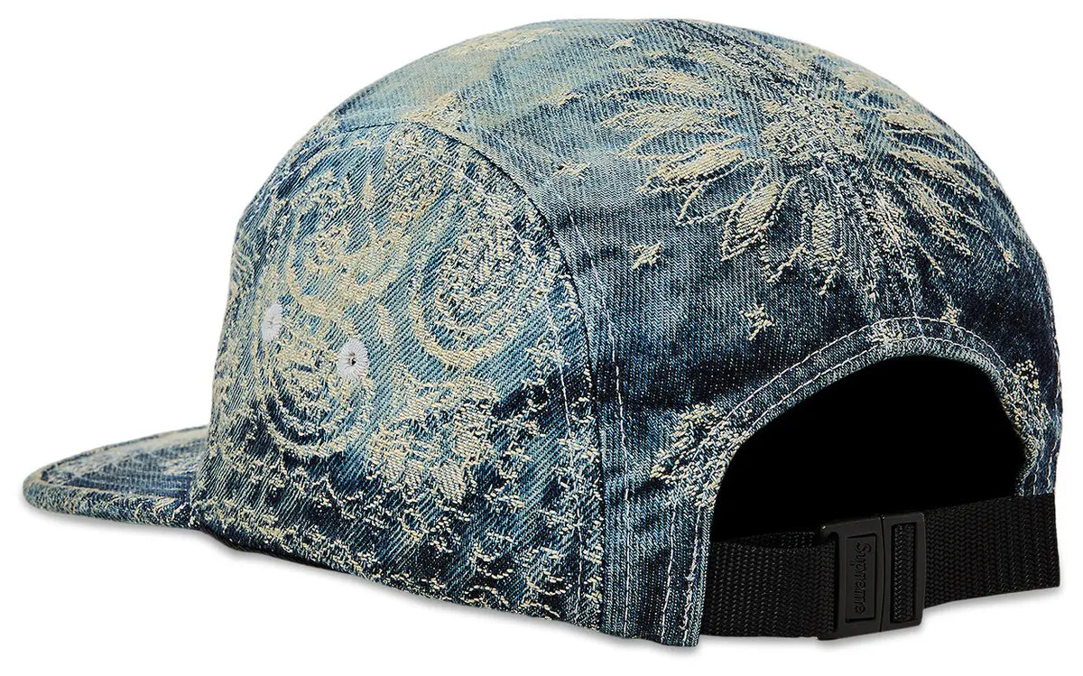 Supreme Bandana Jacquard Denim Camp Cap 'Blue' – GotEmKicks
