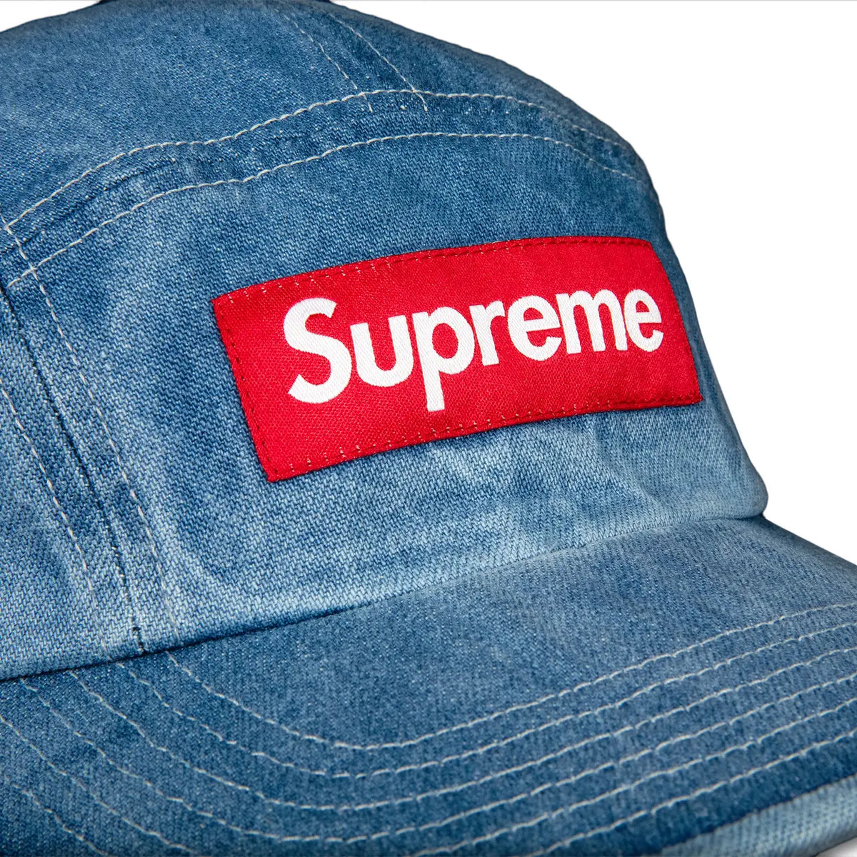 Supreme Washed Chino Twill Camp Cap 'Denim' – GotEmKicks