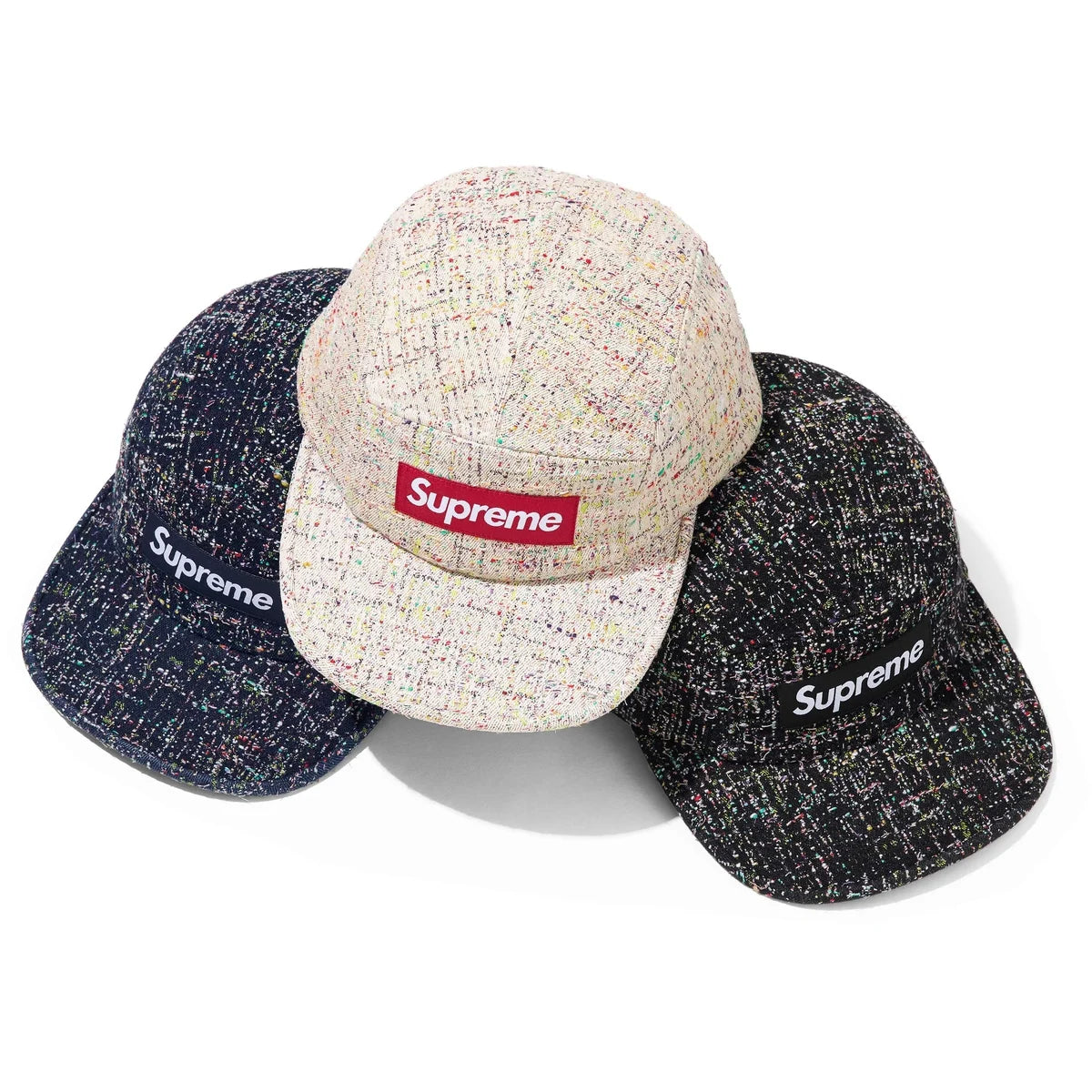 Supreme Denim Bouclé Camp Cap – GotEmKicks