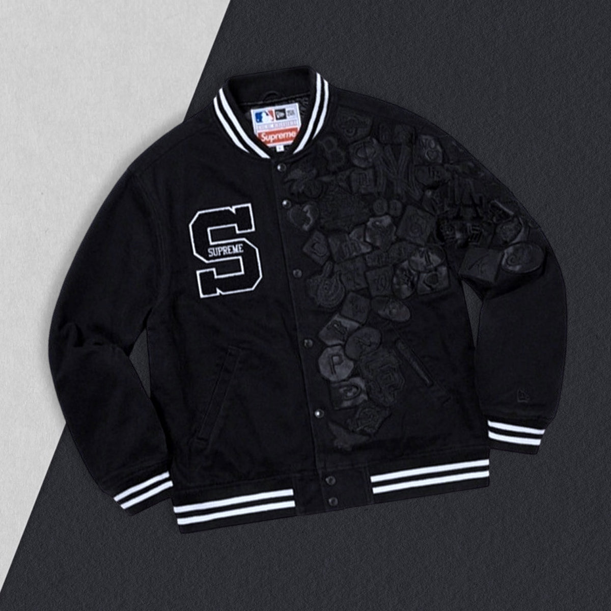 Supreme New Era MLB Varsity Jacket (Black) – GotEmKicks