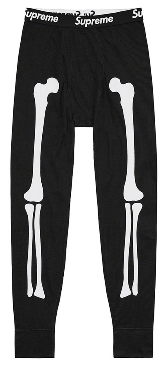Supreme x Hanes Skeleton Thermal (Black) – GotEmKicks