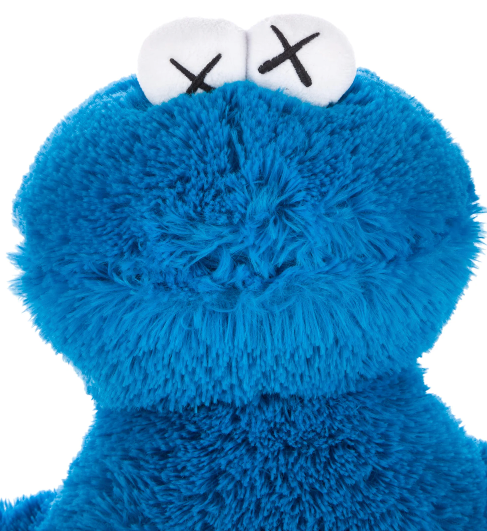 KAWS Sesame Street Uniqlo Cookie Monster Plush Toy – GotEmKicks