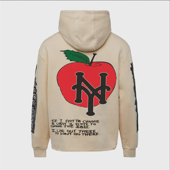 Kool Kiy Homme + Femme  Cali To NYC Hoodie- Cream