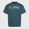 Homme Femme 'La Maison de Femme' Teal Tee