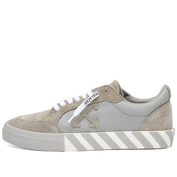Off-White Low Vulcanised Suede Canvas Sneaker