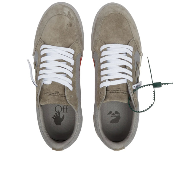 Off-White Low Vulcanised Suede Canvas Sneaker
