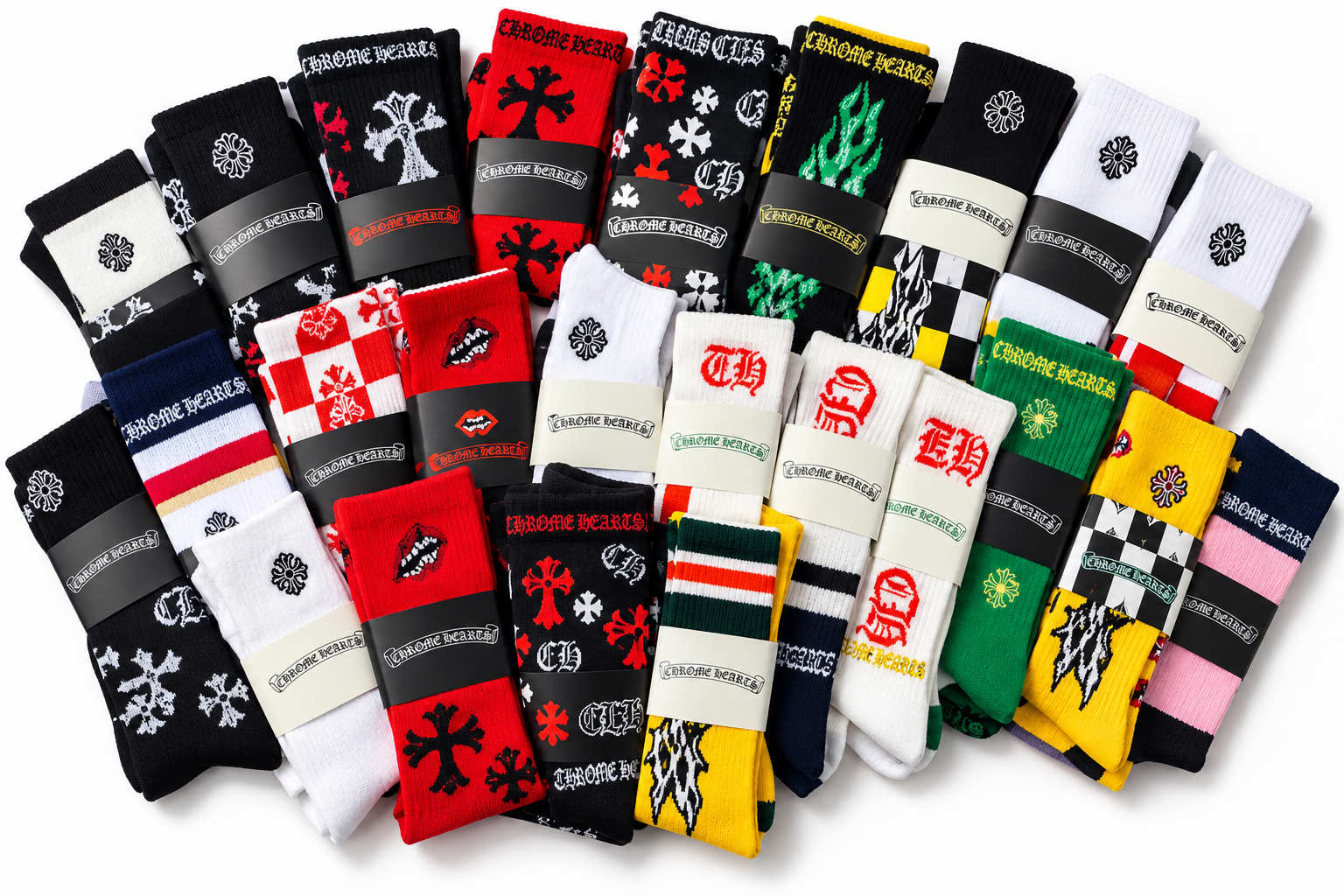 Chrome Hearts Socks Assorted – GotEmKicks