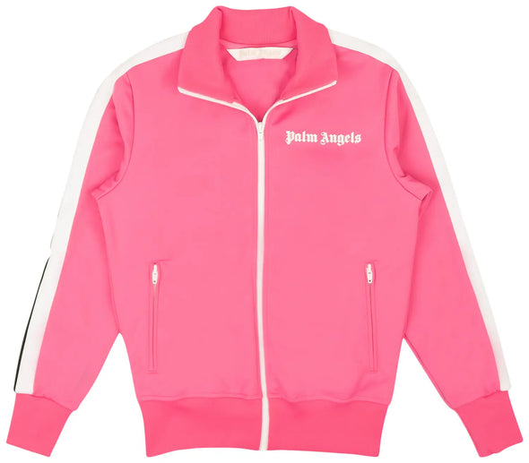 Palm Angels Classic Track Jacket 'Fuchsia/White'