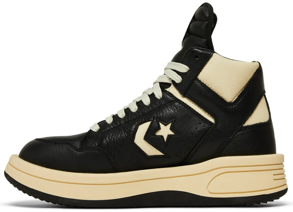 Rick Owens x DRKSHDW TURBOWPN Mid 'Black Cloud Cream'