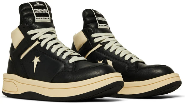 Rick Owens x DRKSHDW TURBOWPN Mid 'Black Cloud Cream'