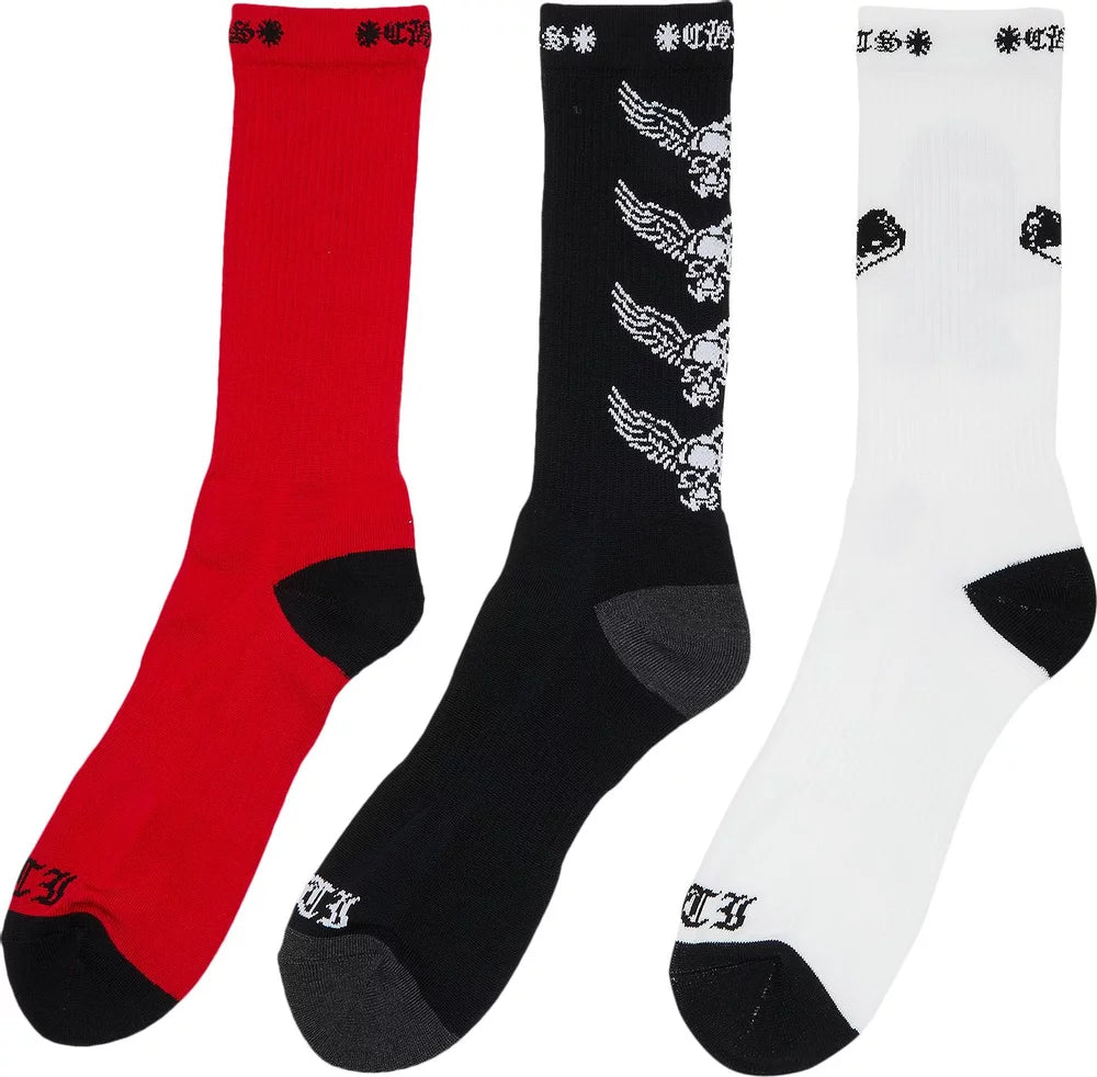 Chrome Hearts Socks 3 pack – GotEmKicks Chrome Hearts Socks 3 pack – GotEmKicks