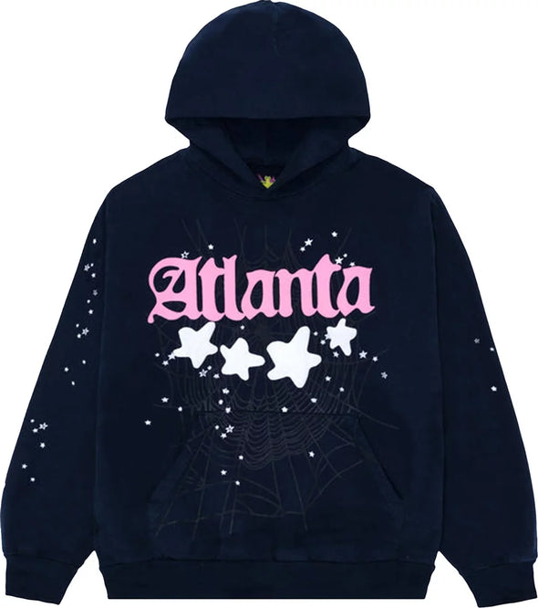 Sp5der's Atlanta Hoodie Navy Blue