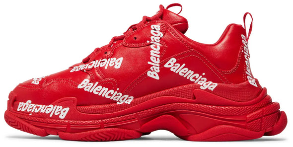 Balenciaga Triple S Sneaker 'Allover Logo - Tomato Red'