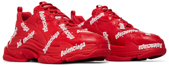 Balenciaga Triple S Sneaker 'Allover Logo - Tomato Red'