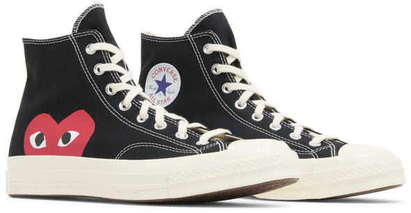 Comme des Garçons PLAY x Converse Chuck 70 High 'Black' 2023