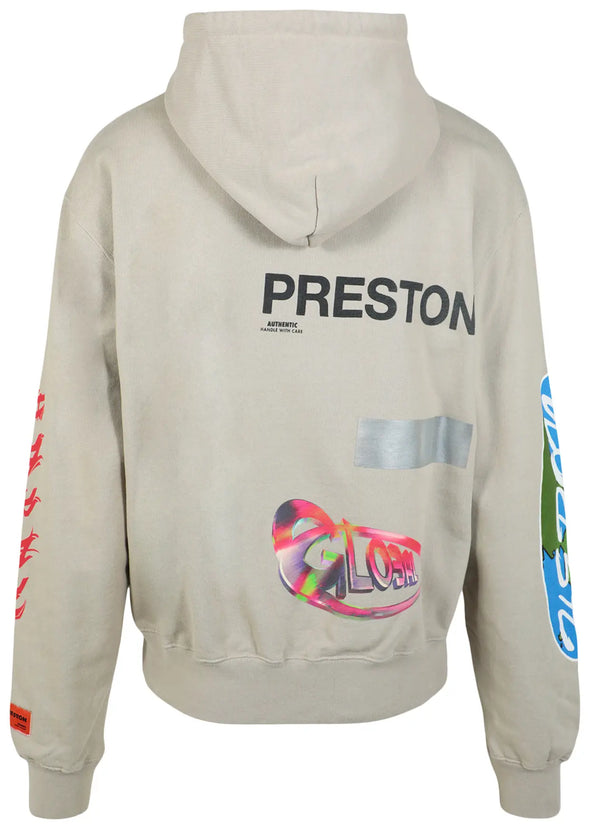 Heron Preston Logo Print Hoodie 'Grey'