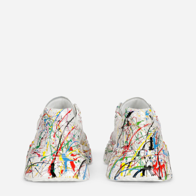 DOLCE & GABBANA  Daymaster Sneakers In Bianco Multi