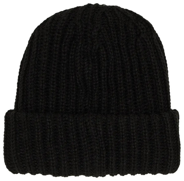 Supreme Classic Logo Chunky Ribbed Beanie 'Black'