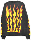 Saint Michael Soul On Fire Long-Sleeve T-Shirt 'Black'