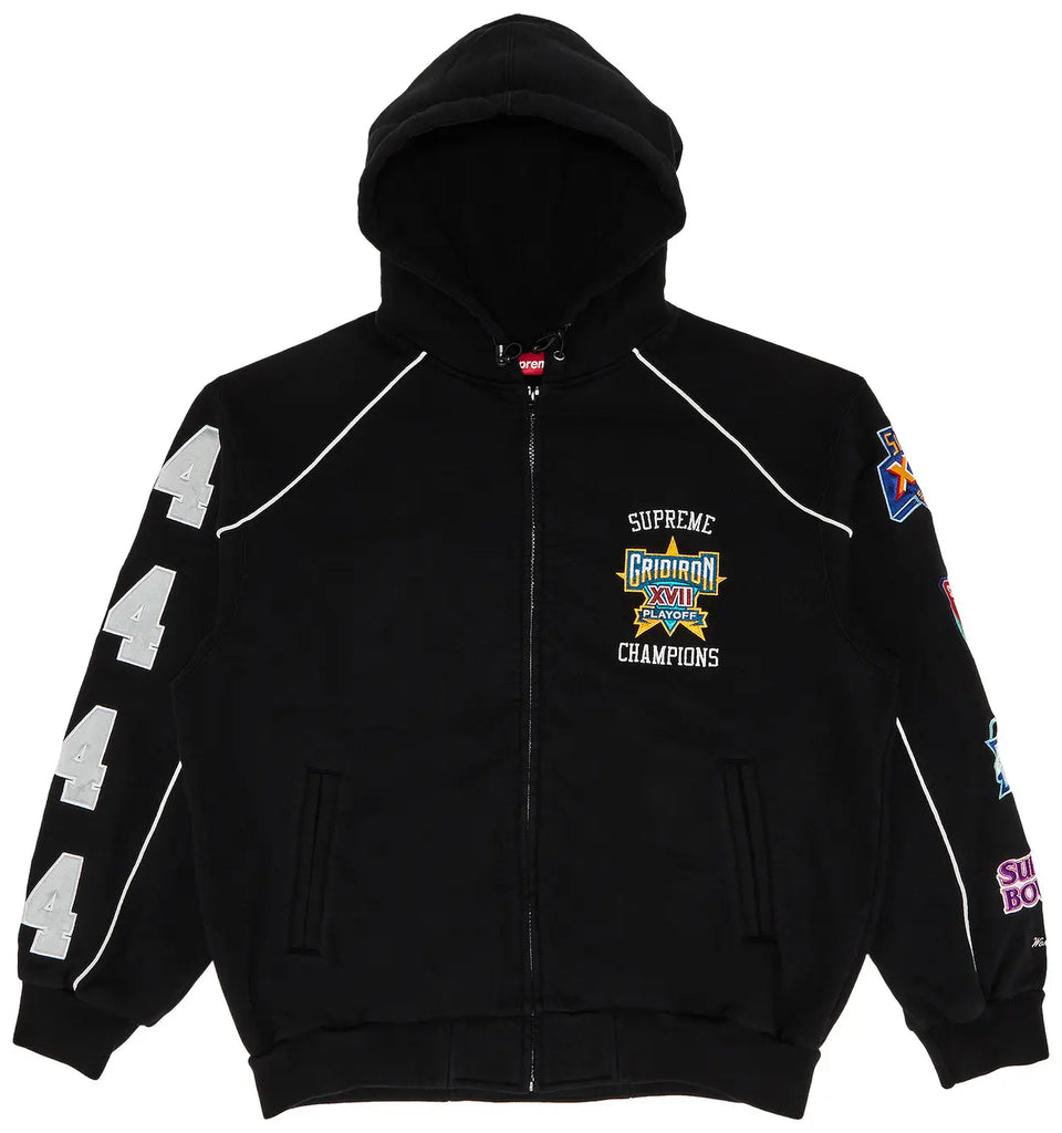 Supreme Playoffs Zip Up Hooded Sweatshirt 'Black' – GotEmKicks