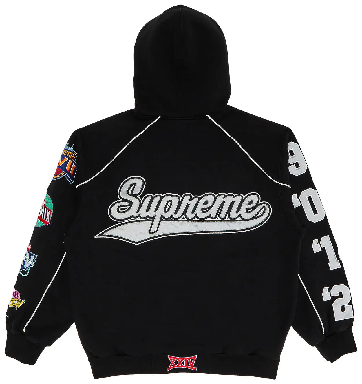Supreme Playoffs Zip Up Hooded Sweatshirt 'Black' – GotEmKicks Supreme Playoffs Zip Up Hooded Sweatshirt 'Black' – GotEmKicks