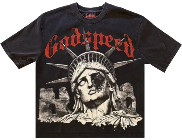 Godspeed R.O.M.E. T-Shirt 'Black Wash'
