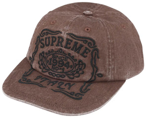 Supreme Visor Label 6 Panel Light Peach – GotEmKicks