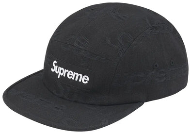 Supreme Jacquard Logos Denim Camp Cap 'Black' & 'Indigo' & Camo