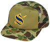 Supreme Contrast S Mesh Back 6-Panel 'Olive Camo' & Mellow Yellow