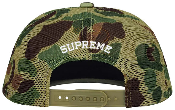 Supreme Contrast S Mesh Back 6-Panel 'Olive Camo' & Mellow Yellow