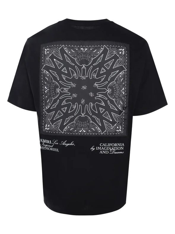 AMIRI bandana-appliqué cotton t-shirt