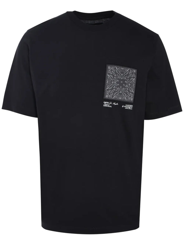 AMIRI bandana-appliqué cotton t-shirt