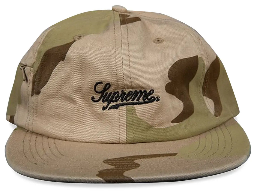 キャップ Supreme side pocket  script logo 6-panel Supreme Side Pocket Script Logo 6-Panel Cap 'Desert Camo' – GotEmKicks