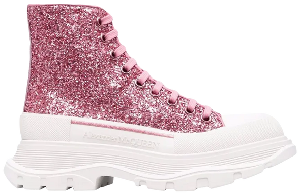 Alexander McQueen Wmns Tread Slick High 'Pink Glitter'