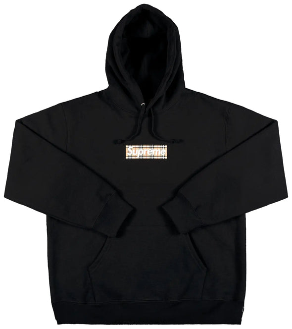 Supreme x Burberry Box Logo Hooded Sweatshirt 'Black'