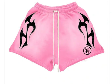 Hellstar Pink Flame Shorts