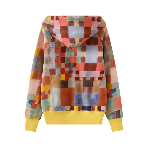 Mcnairy & Co. AFTERHOOD PULLOVER HOODIE MELMAC CHECK