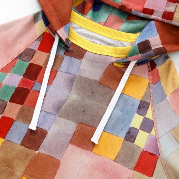 Mcnairy & Co. AFTERHOOD PULLOVER HOODIE MELMAC CHECK