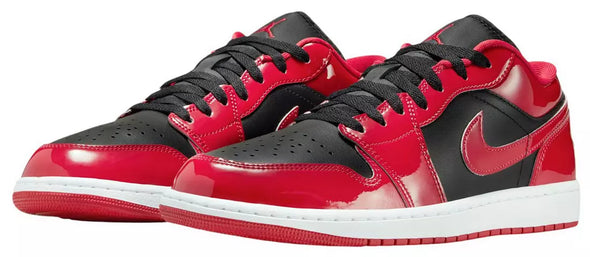 Air Jordan 1 Low 'Patent Varsity Red Black'
