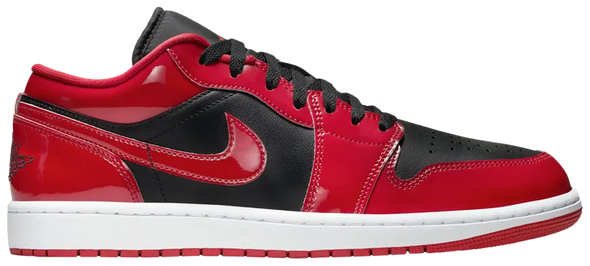 Air Jordan 1 Low 'Patent Varsity Red Black'