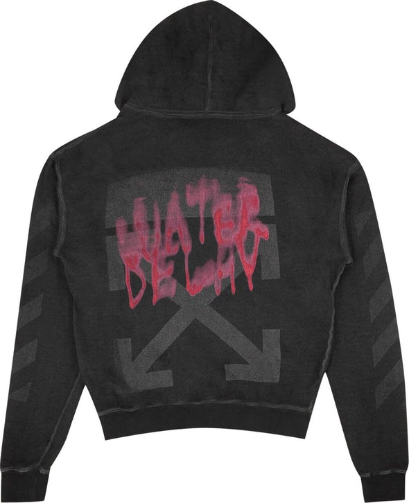 OFF-WHITE Water Delay Black Hoodie