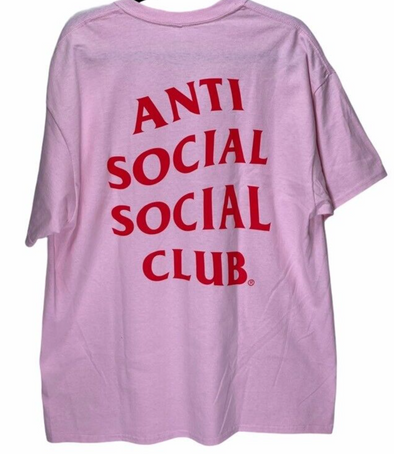 Anti Social Club Chinese Pink Tee