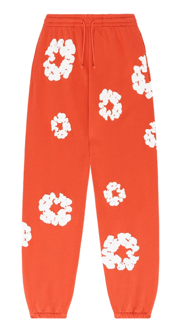 Denim Tears The Cotton Wreath Sweatpants 'Orange'