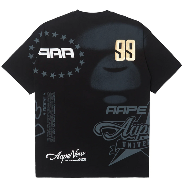 Bape Aape MOONFACE GRAPHIC PRINTED TEE