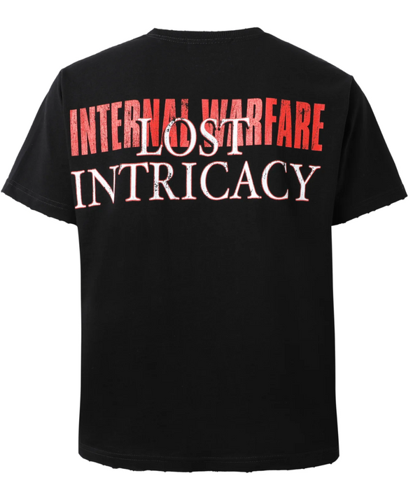 Lost Intricacy Front Page Mag Tee Black