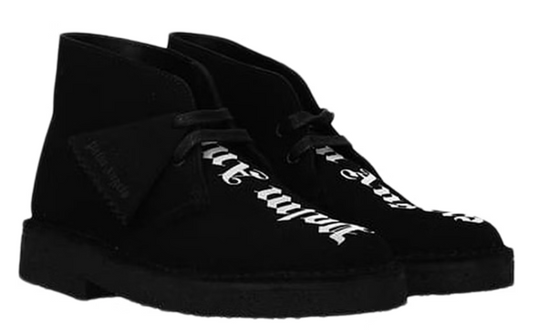 Clarks Originals Desert Boot Palm Angels Logo Black White