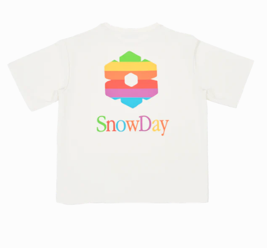 SnowDay 'Regular Fit' White Tee