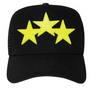 AMIRI Three Star Trucker Hat Black/Lime