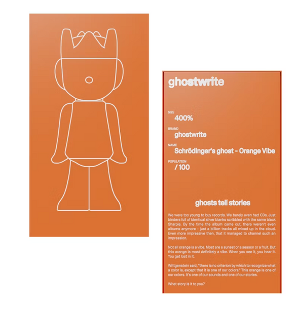 Ghostwrite “Schrödinger's Ghost: Orange Vibe”