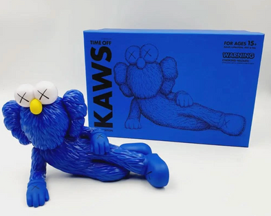 Kaws Time Off Blue Figure – GotEmKicks